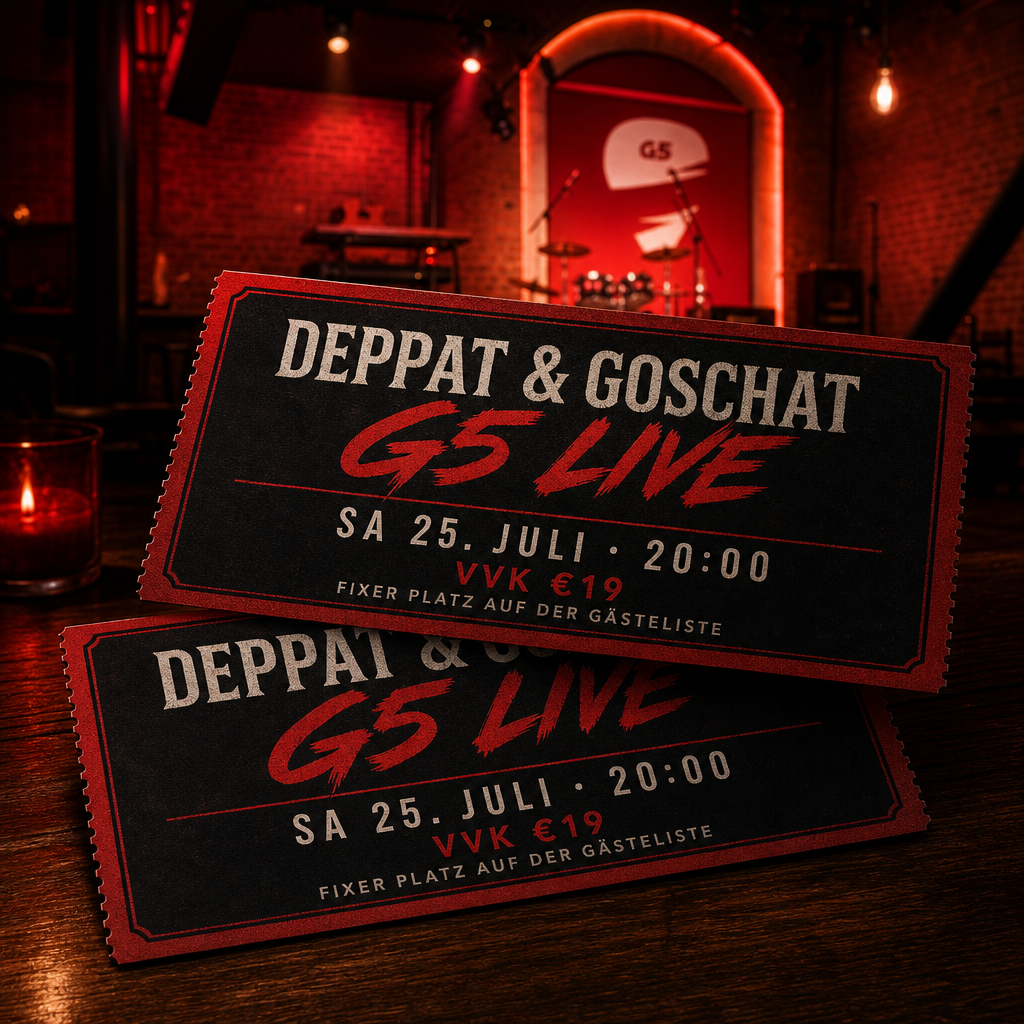 Tickets (VVK) · G5 Konzert