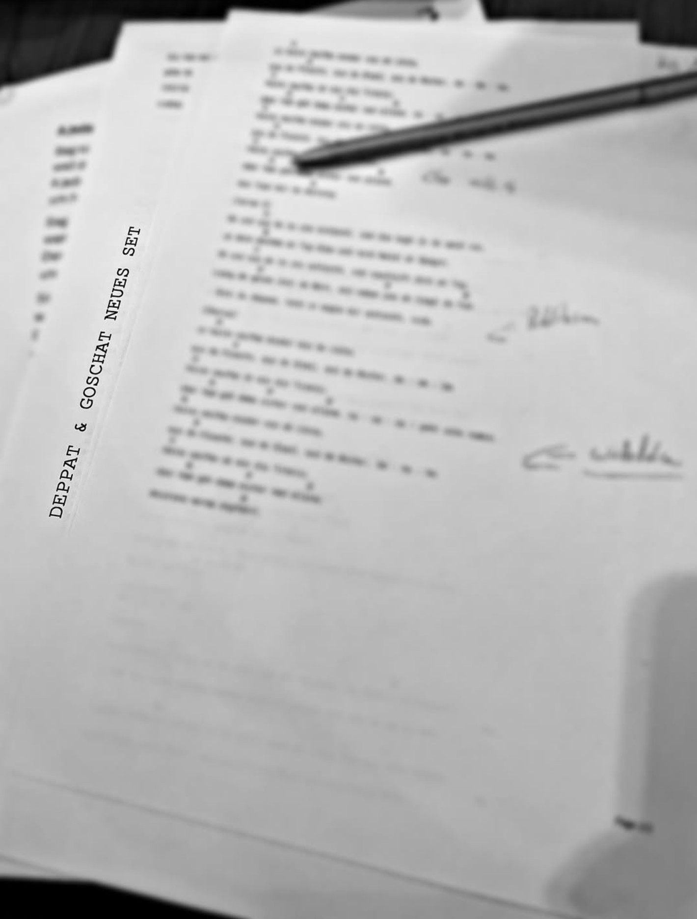 Die neue Setlist ist in Arbeit