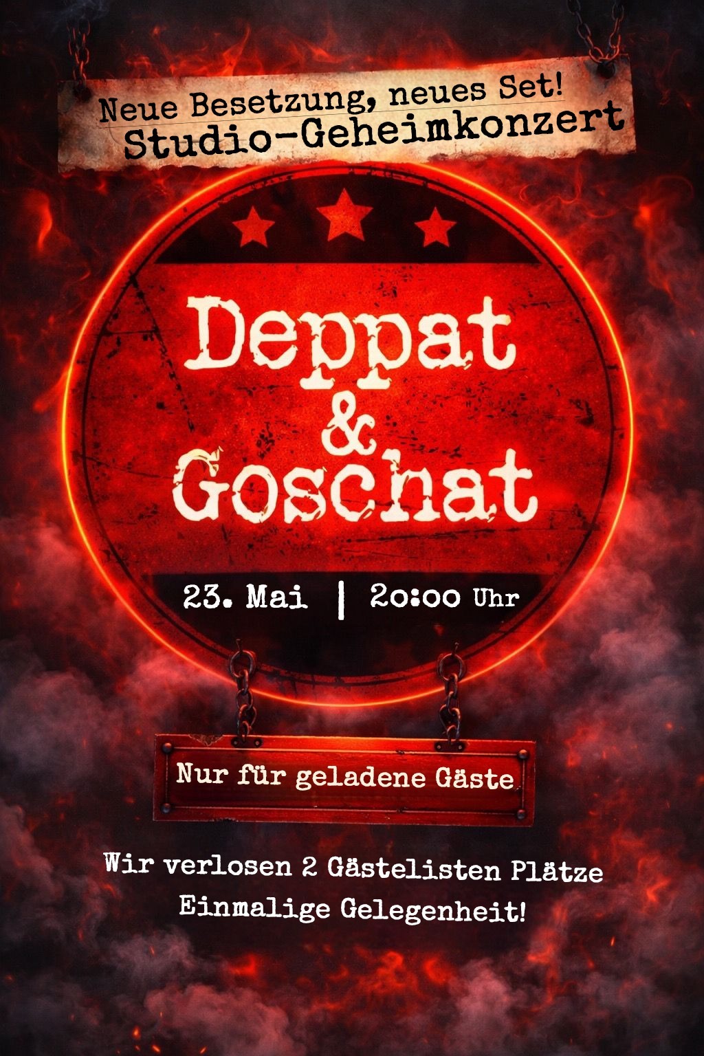 Bühnenmotiv für Ort und Anlass einer Anfrage